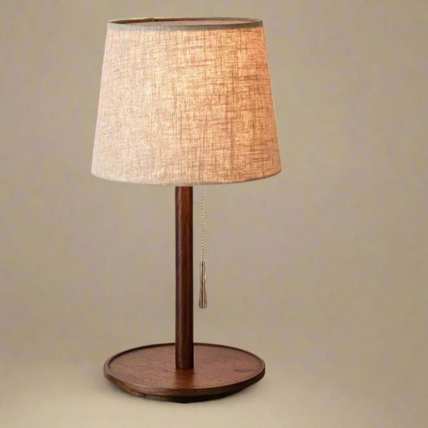 Lampe de table à poser en bois