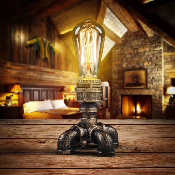 lampe à poser vintage industrielle