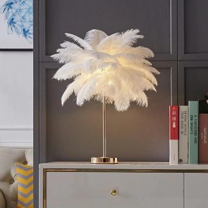 Lampes a poser tendance en plume
