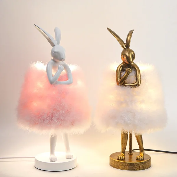 lampes a poser tendance en forme de lapin