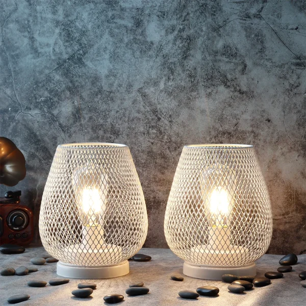 lampes blanches à poser