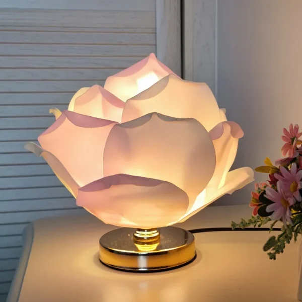 Lampe à poser rose décorative