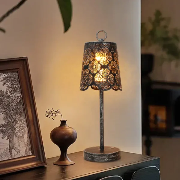 lampe à poser décorative vintage tactile