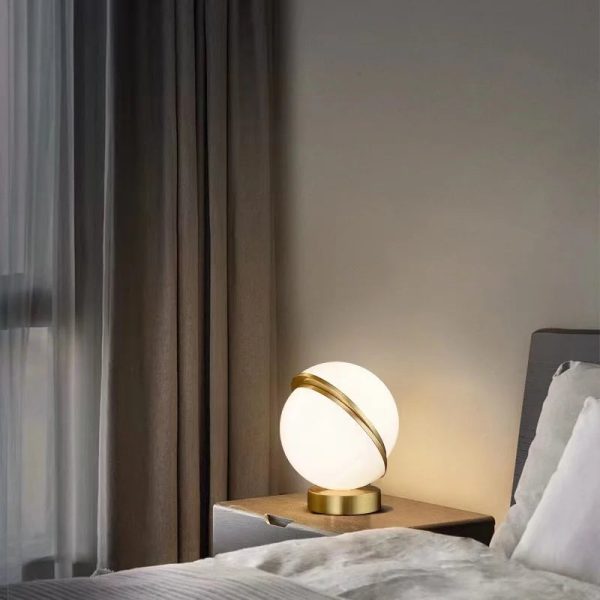 lampe à poser Boule en verre style Nordique