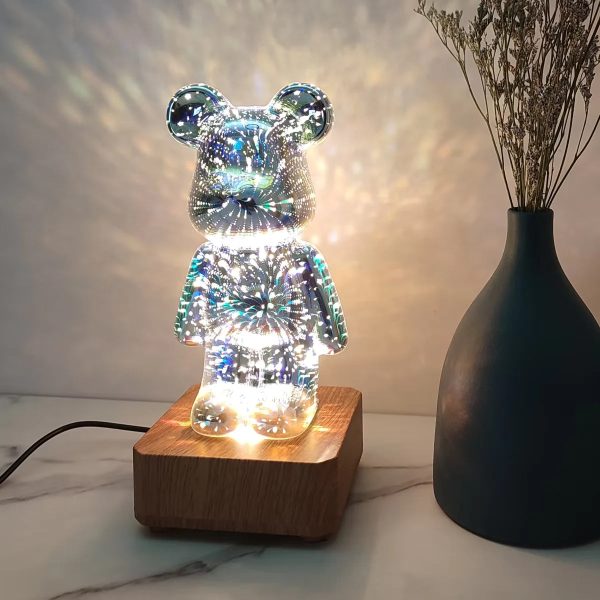 lampe à poser ourson magique