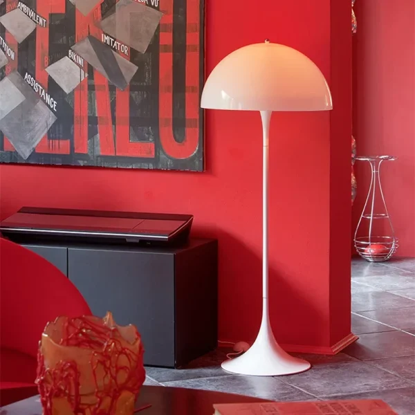 Lampe champignon blanche