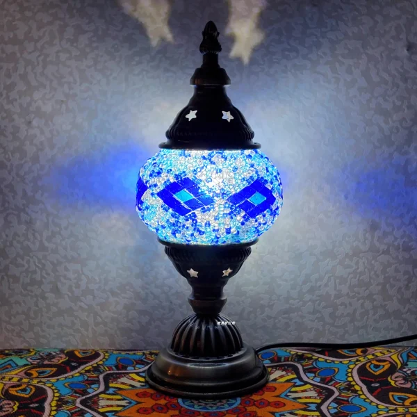 lampe à poser vintage mosaïque élégante