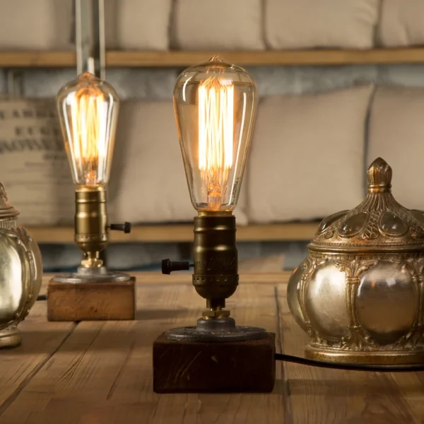 Lampe à poser led industrielle vintage
