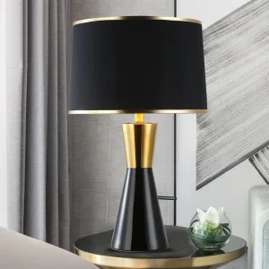 lampe à poser noire élégante