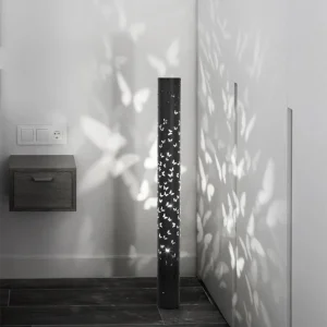 Lampe à poser projecteur papillon en métal