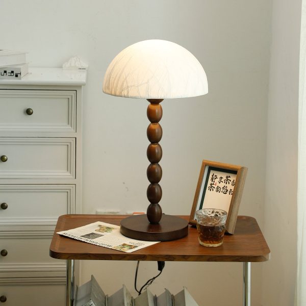 Lampe à poser vintage avec abat-jour papier
