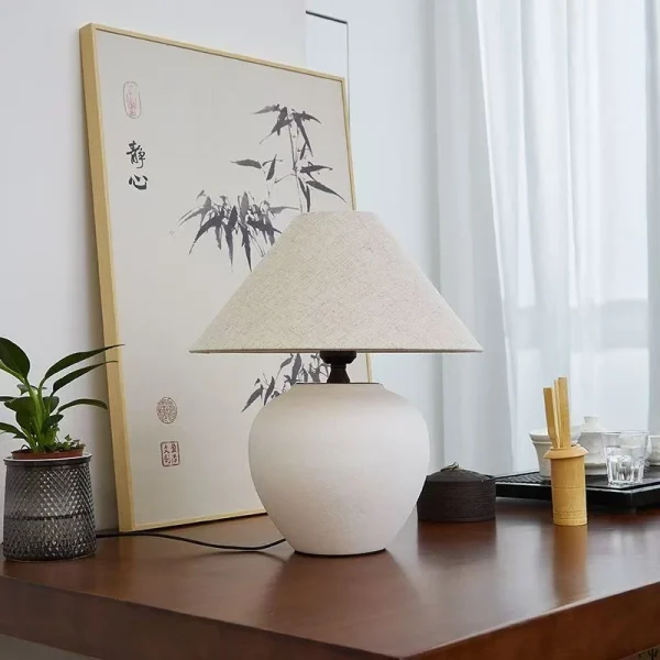 lampe à poser contemporaine céramique