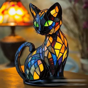 lampe à poser décorative art chat