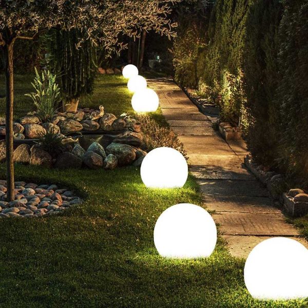 Lampe solaire globe à poser