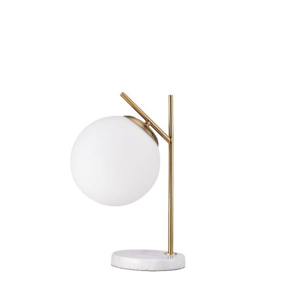 Lampe à Poser boule rétro sur table