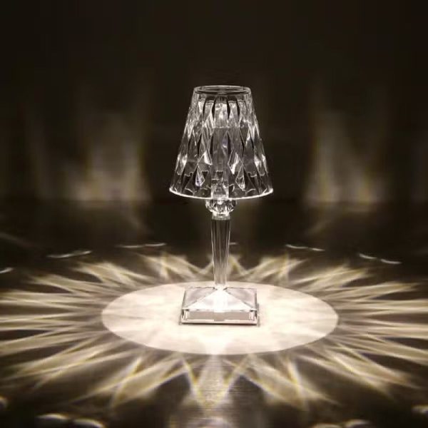 lampe à poser cristal tactile