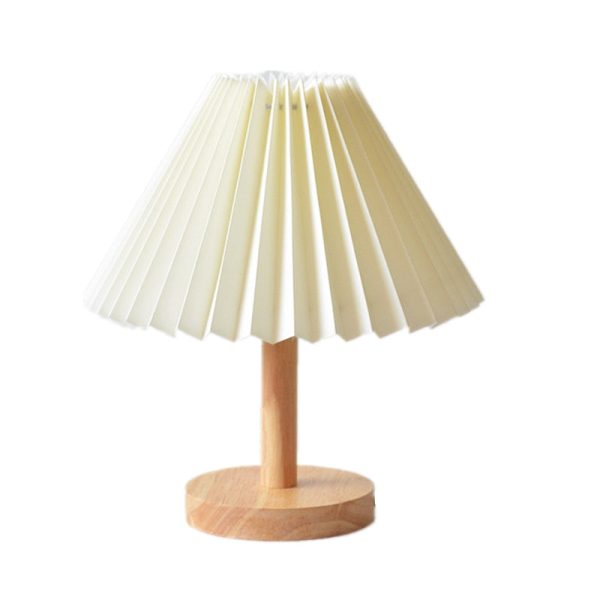 lampe en bois à poser vintage