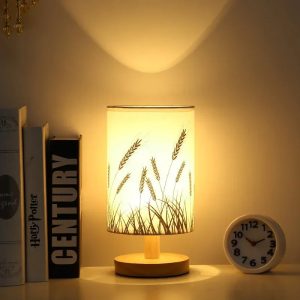 Lampe à poser en lin élégante